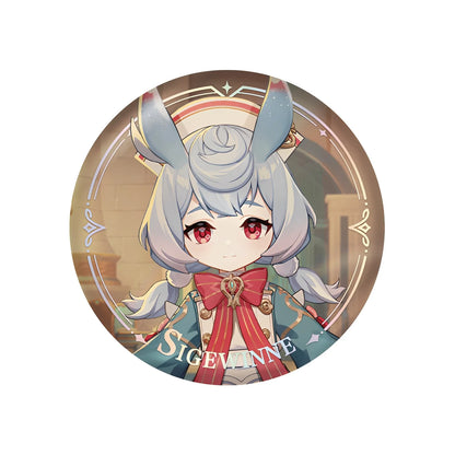 Genshin Impact PV Series badge featuring Sigewinne character design