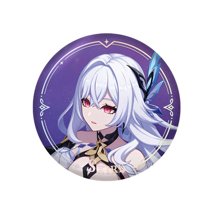 Genshin Impact PV Series badge featuring Skirk character design
