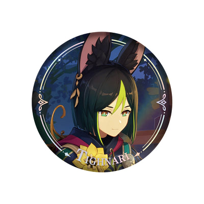 Genshin Impact PV Series badge featuring Tighnari character design