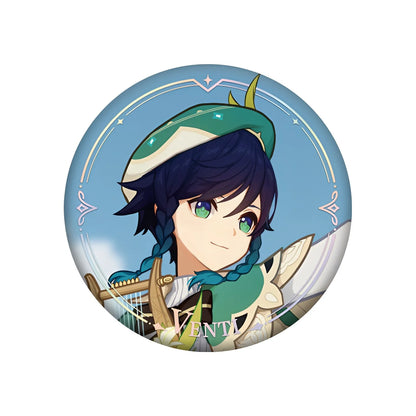 Genshin Impact PV Series badge featuring Venti character design