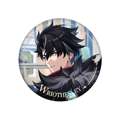 Genshin Impact PV Series badge featuring Wriothesley character design