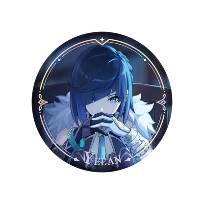 Genshin Impact PV Series badge featuring Yelan character design