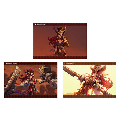 Genshin Impact PV Series photo cards featuring Chasca character artwork