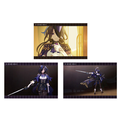 Genshin Impact PV Series photo cards featuring Clorinde character artwork