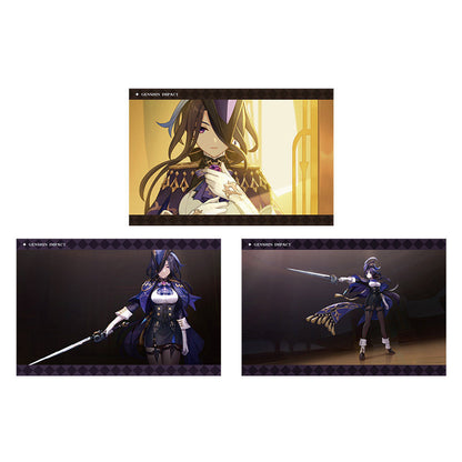 Genshin Impact PV Series photo cards featuring Clorinde character artwork