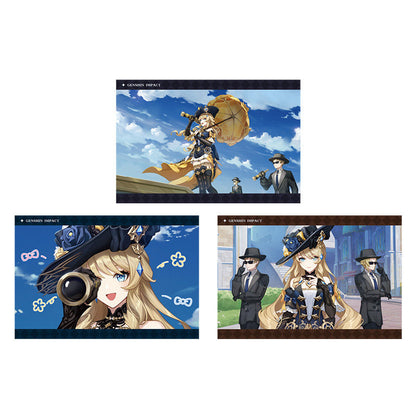 Genshin Impact PV Series photo cards featuring Navia character artwork
