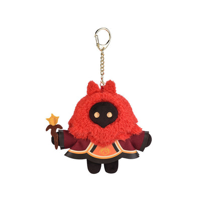 Genshin Impact Pyro Abyss Mage plush keychain front view soft toy