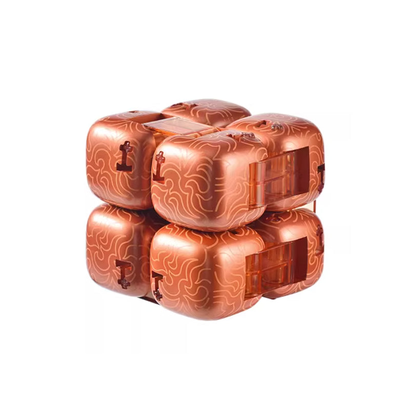 Genshin Impact Pyro Hypostasis Ayin mini building block cube toy front view