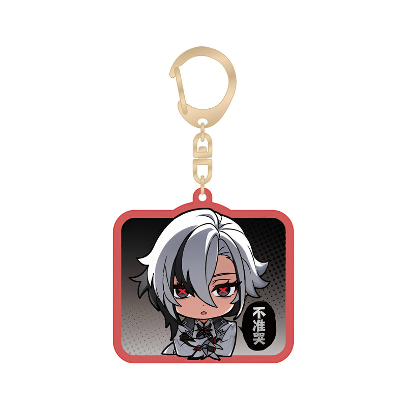 Genshin Impact Q Version Acrylic Keychain Fatui Series Arlecchino chibi expression keychain