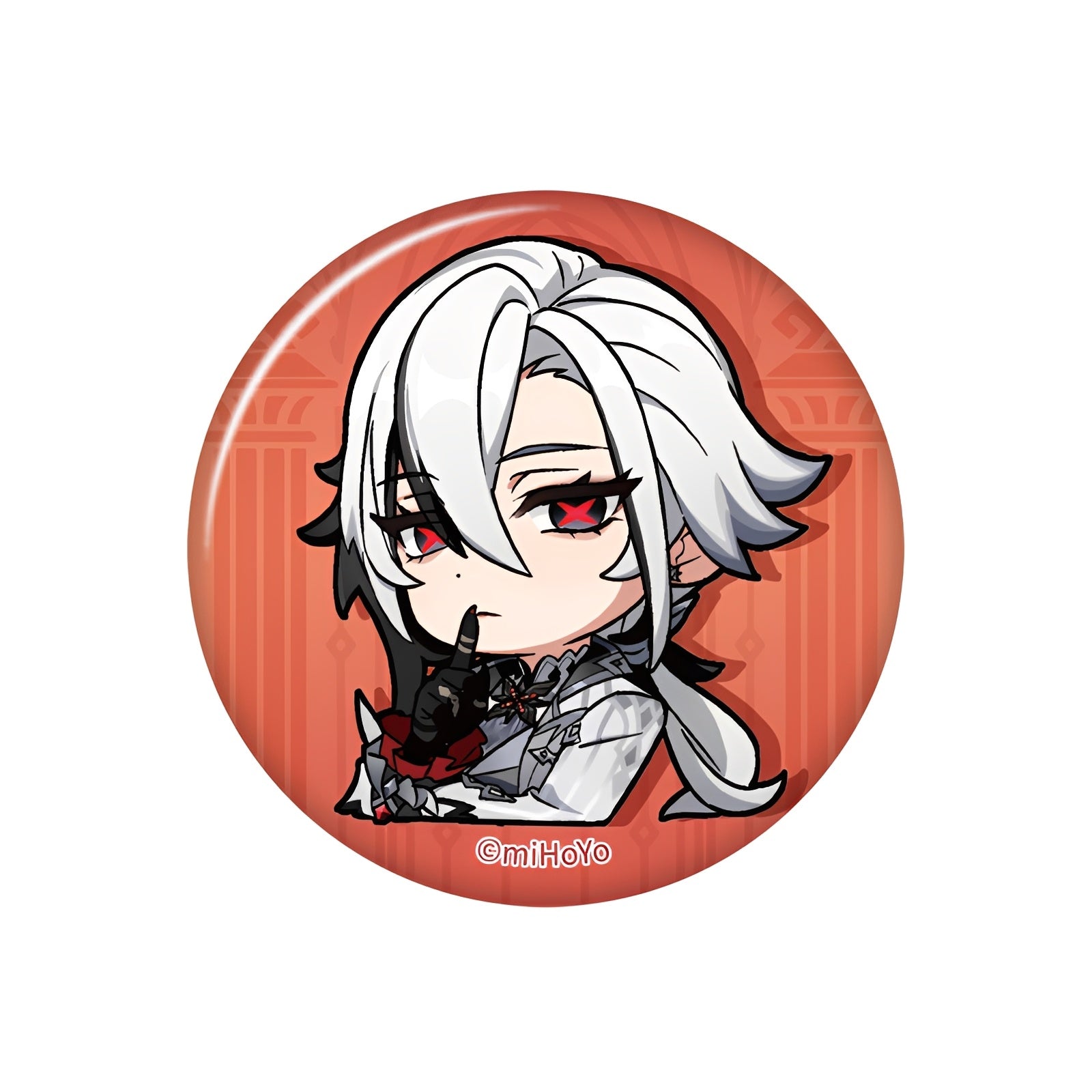 Genshin Impact Q Version Badge Fatui Series Arlecchino chibi expression pin