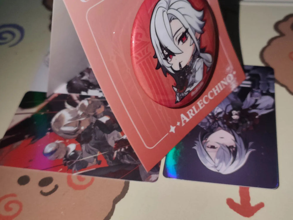 Genshin Impact Insignias Fatui Estilo Q Colección