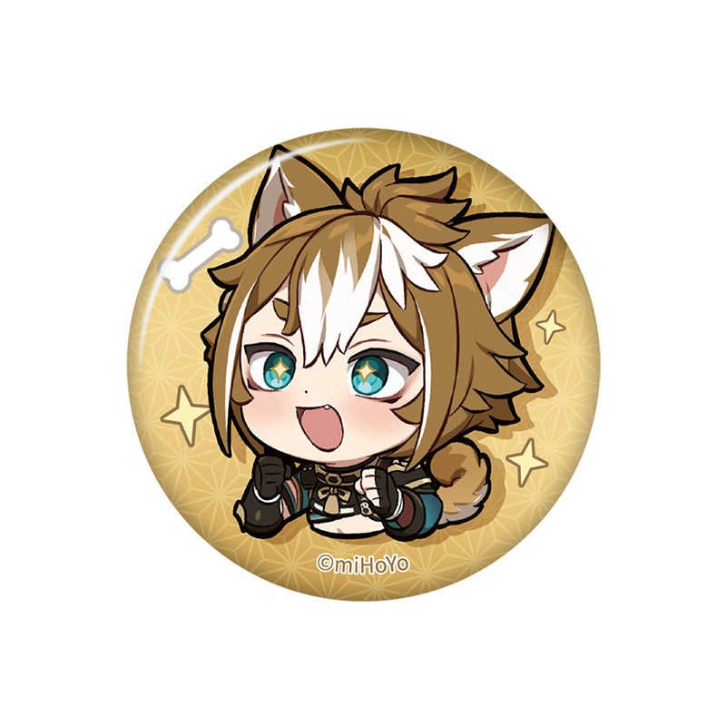 Genshin Impact Q Version Expression Badge Series Inazuma Gorou chibi badge pearl gloss finish