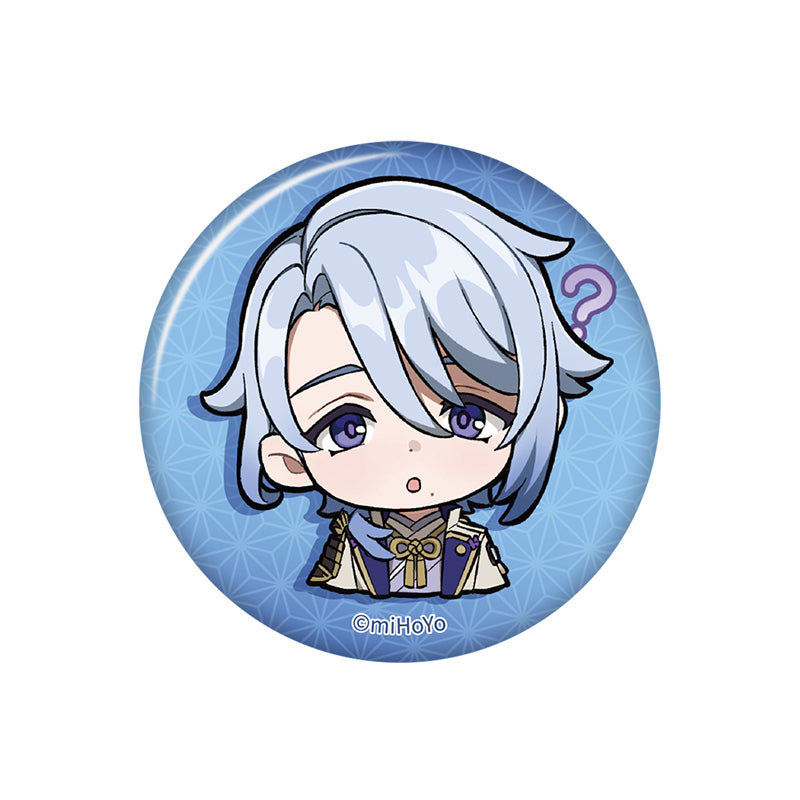 Genshin Impact Q Version Expression Badge Series Inazuma Kamisato Ayato chibi badge pearl gloss finish