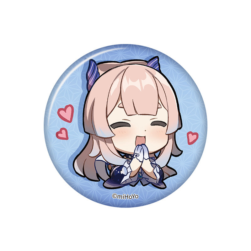 Genshin Impact Q Version Expression Badge Series Inazuma Sangonomiya Kokomi chibi badge pearl gloss finish