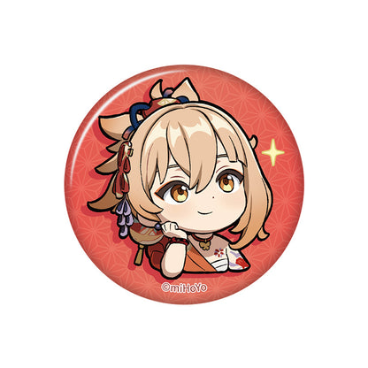 Genshin Impact Q Version Expression Badge Series Inazuma Yoimiya chibi badge pearl gloss finish