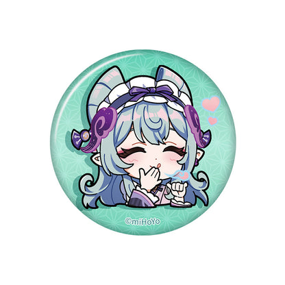 Genshin Impact Q Version Expression Badge Series Inazuma Yumemizuki Mizuki chibi badge pearl gloss finish