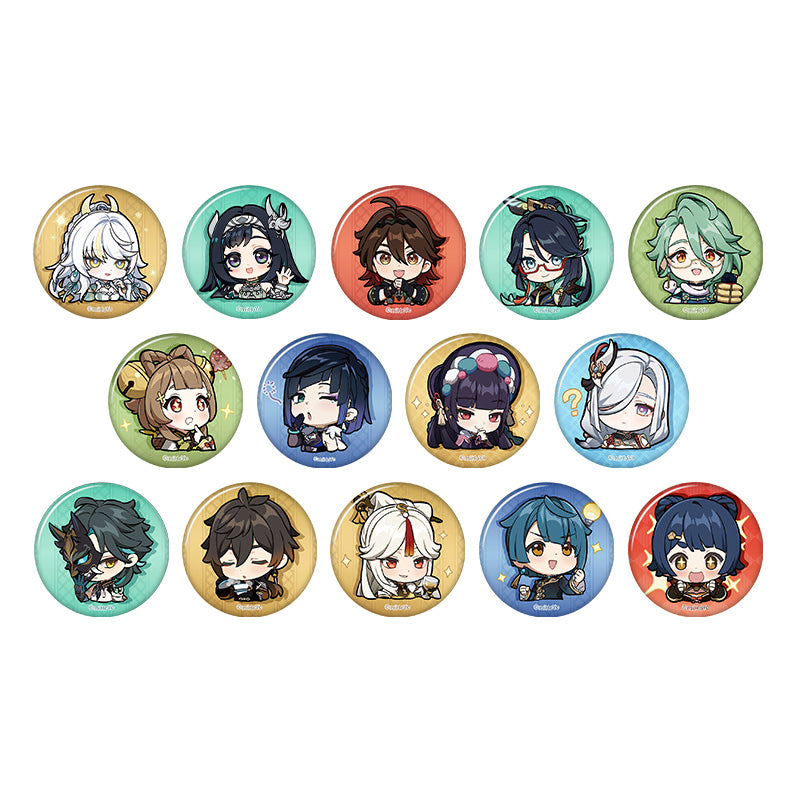 Genshin Impact Q Version Expression Badge Series Liyue all characters chibi badge collection