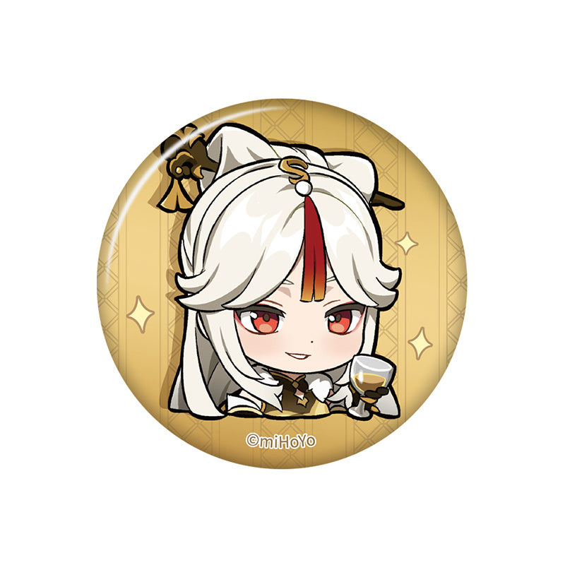 Genshin Impact Q Version Expression Badge Series Liyue Ningguang chibi badge pearl gloss finish