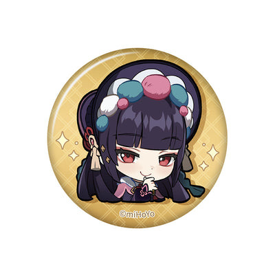 Genshin Impact Q Version Expression Badge Series Liyue Yun Jin chibi badge pearl gloss finish