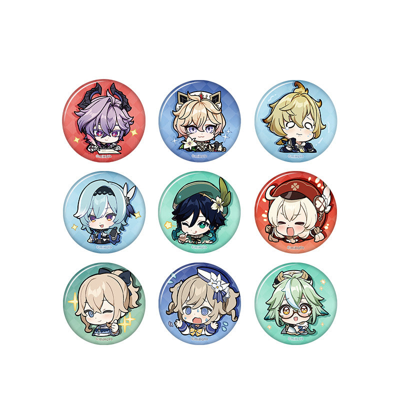 Genshin Impact Q Version Expression Badge Series Mondstadt all characters chibi badge collection
