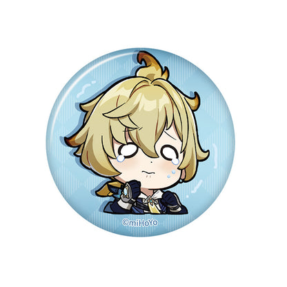 Genshin Impact Q Version Expression Badge Series Mondstadt Mika chibi badge pearl gloss finish