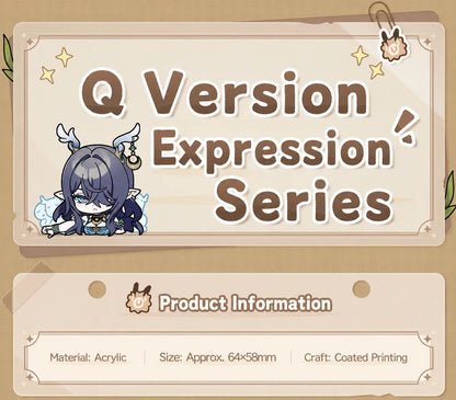 Genshin Q Version Expression Series acrylic keychain character display official merchandise