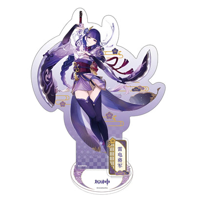 Genshin Impact Raiden Shogun Inazuma acrylic stand character collectible anime desk display standee