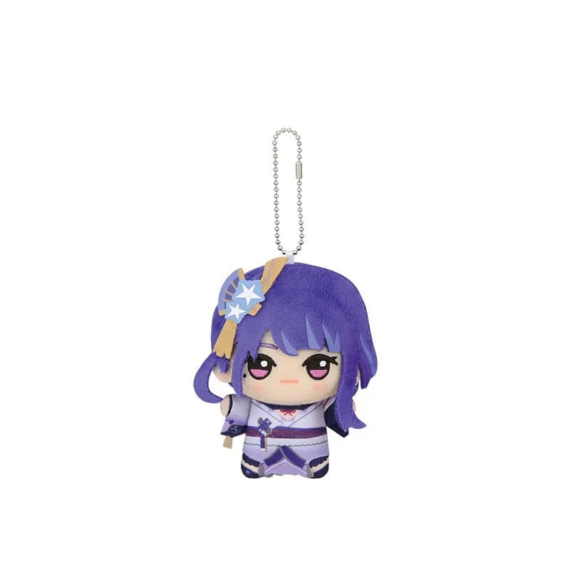 Genshin Impact Raiden Shogun Little Valley plush keychain with collectible chibi plush artwork