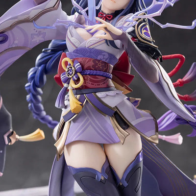 Genshin Impact Raiden Shogun figure front view with detailed outfit
