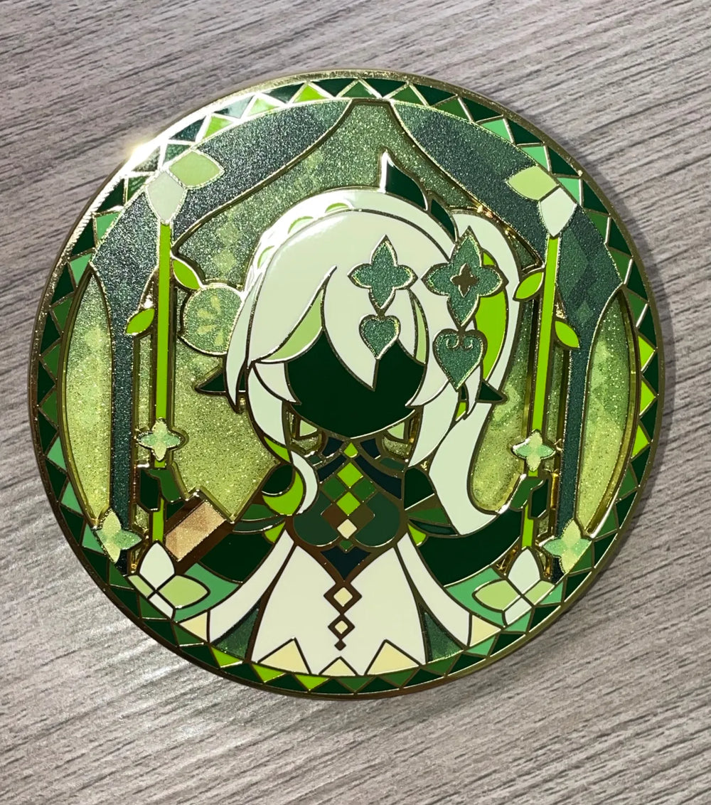 Genshin Impact Rainbow Invitation Série Badge Métallique