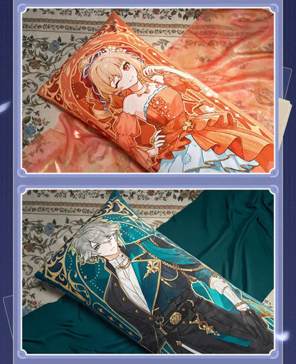 Genshin Impact Resplendent Feast Alhaitham body pillow detail display with ornate decorative full-body illustration