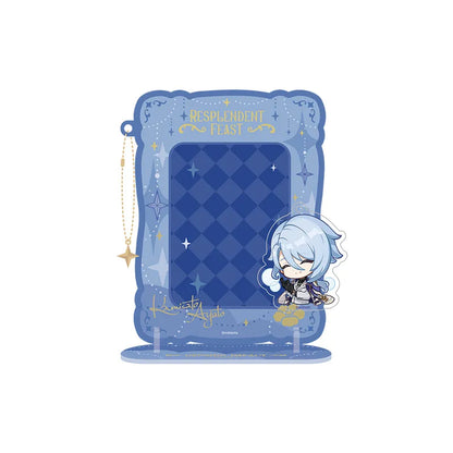 Kamisato Ayato Q-edition magnetic acrylic photo frame stand from the Resplendent Feast series with removable chibi accessories