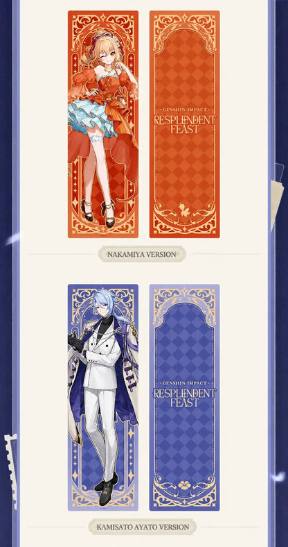 Genshin Impact Resplendent Feast Wanderer body pillow detail featuring elegant blue-themed full-body character artwork