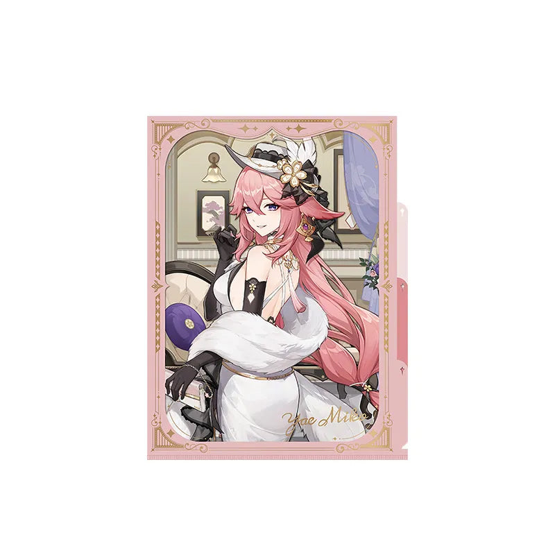 Genshin Impact Resplendent Feast Yae Miko multi-layer file folder stationery merch