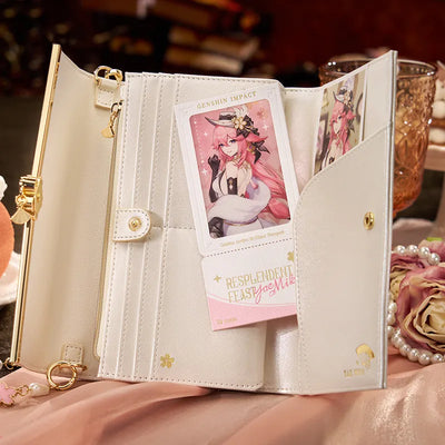 Genshin Impact Resplendent Feast Yae Miko themed pink collectible merchandise display