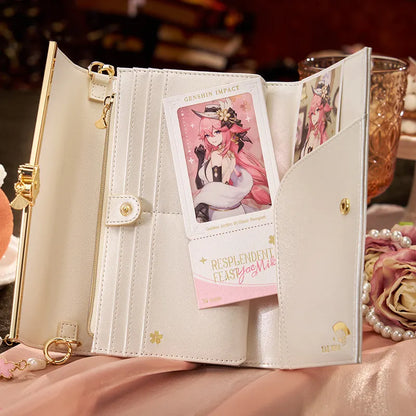 Genshin Impact Resplendent Feast Yae Miko themed pink collectible merchandise display