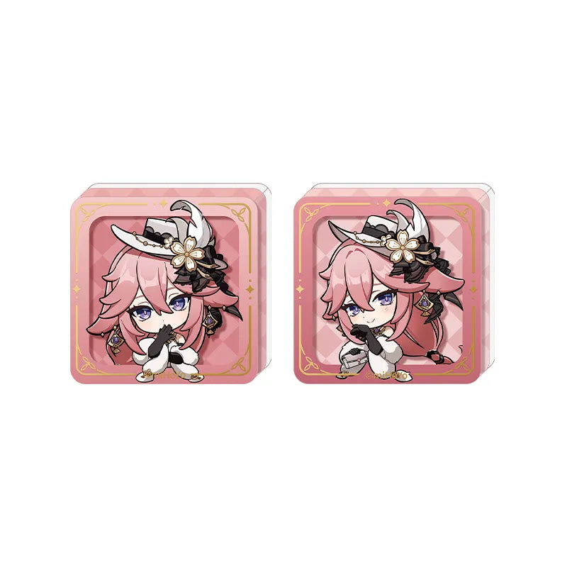 Genshin Impact Resplendent Feast Yae Miko self-standing stamp acrylic block