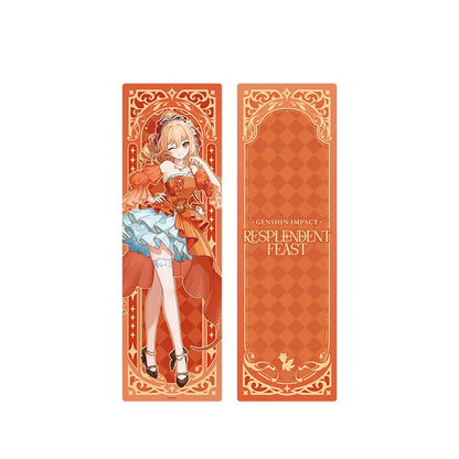 Genshin Impact Resplendent Feast Yoimiya body pillow cover with vibrant full-body artwork and ornate decorative frame design
