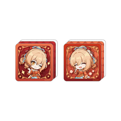 Genshin Impact Yoimiya Resplendent Feast chibi stamp acrylic block collectible display merch