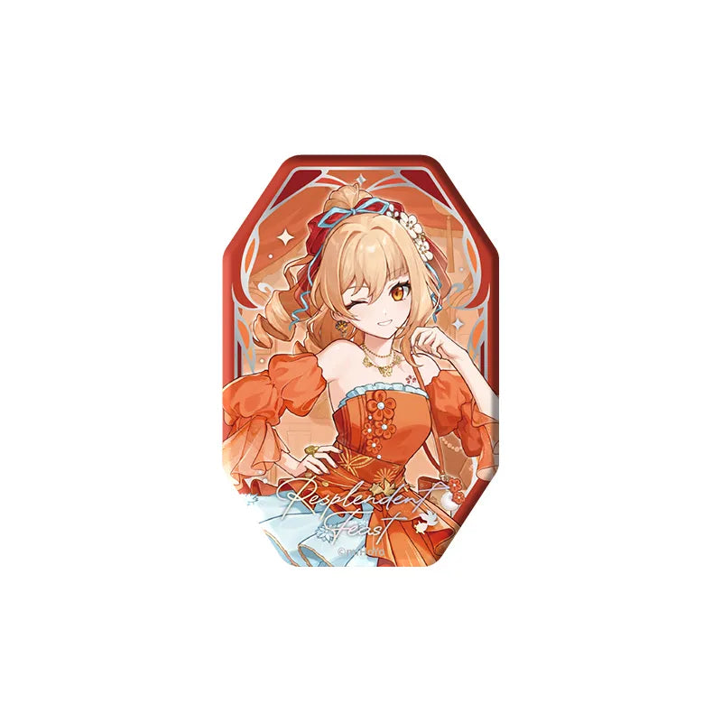 Genshin Impact Yoimiya Resplendent Feast floating holographic badge collectible merch