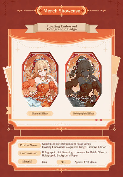Genshin Impact Yoimiya Resplendent Feast scene combination acrylic stand showcase
