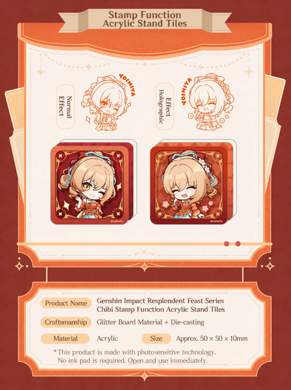 Genshin Impact Yoimiya Resplendent Feast multi-functional storage cloth details