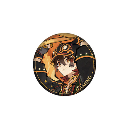 Genshin Impact Rousing Lion Dance badge featuring Gaming alternate design collectible