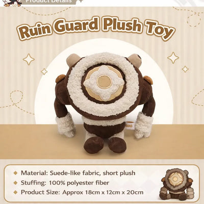 Genshin Impact Ruin Guard plush toy product details material stuffing and size information