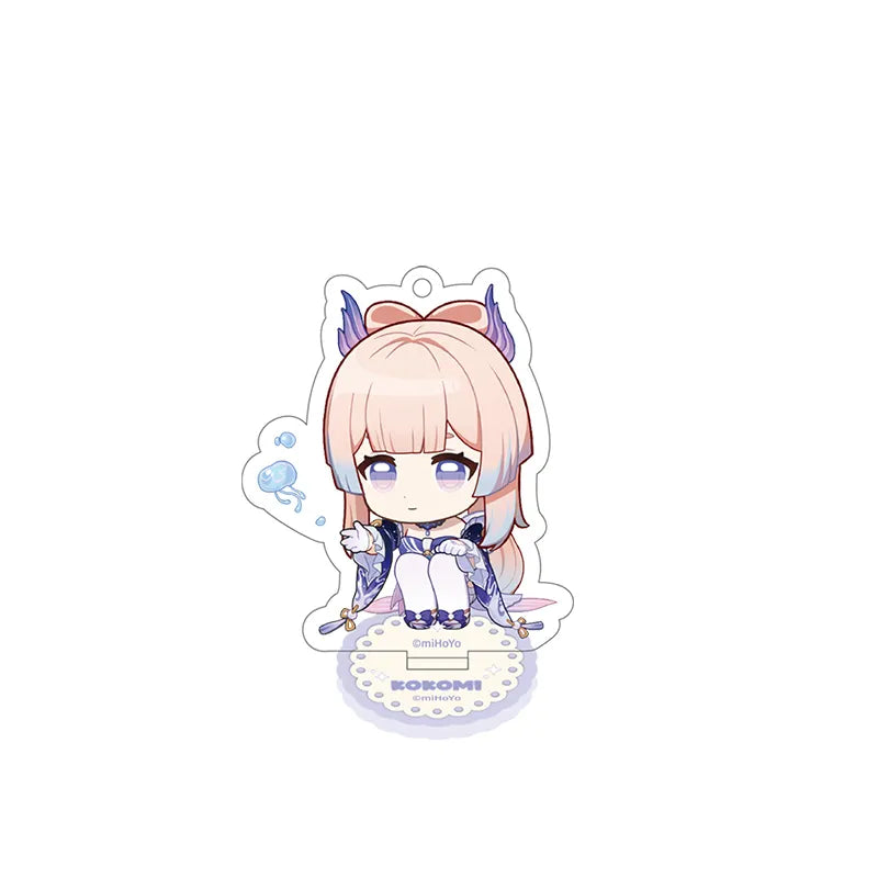 Sangonomiya Kokomi Stellar Recollection series acrylic standee with ocean-themed chibi artwork
