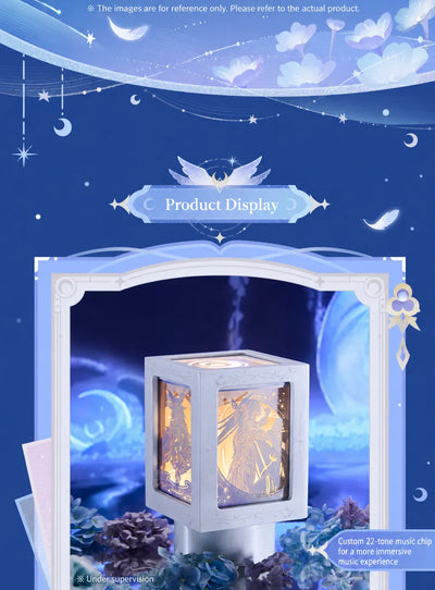 Selenic Chronicles Night Lamp Music Box illuminated paper-carved details