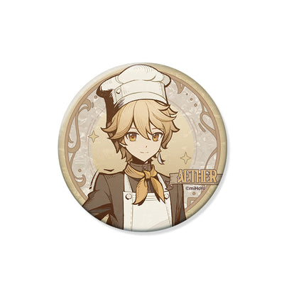 Genshin Shadows Amidst Snow Series Aether Version A character badge official merchandise