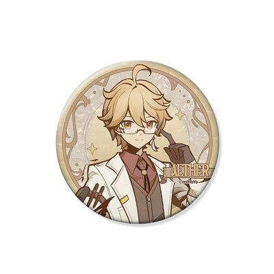 Genshin Shadows Amidst Snow Series Aether Version B character badge official merchandise