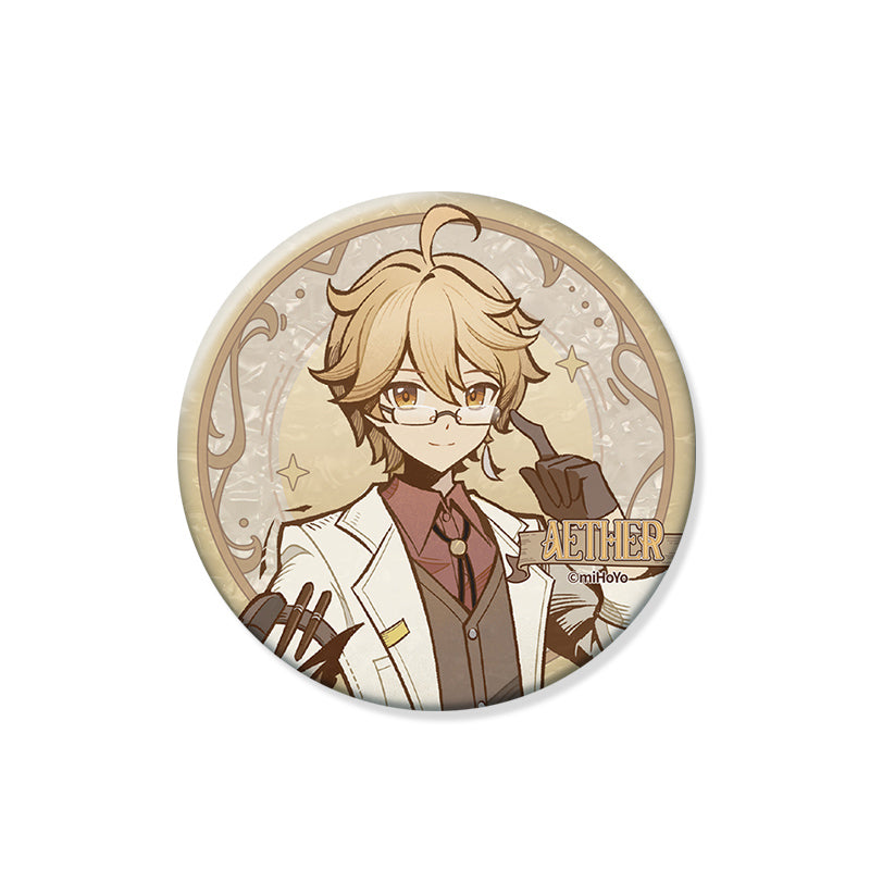 Genshin Shadows Amidst Snow Series Aether Version B character badge official merchandise
