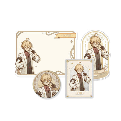 Genshin Shadows Amidst Snow Series Aether Version B merchandise set with collection card official merchandise
